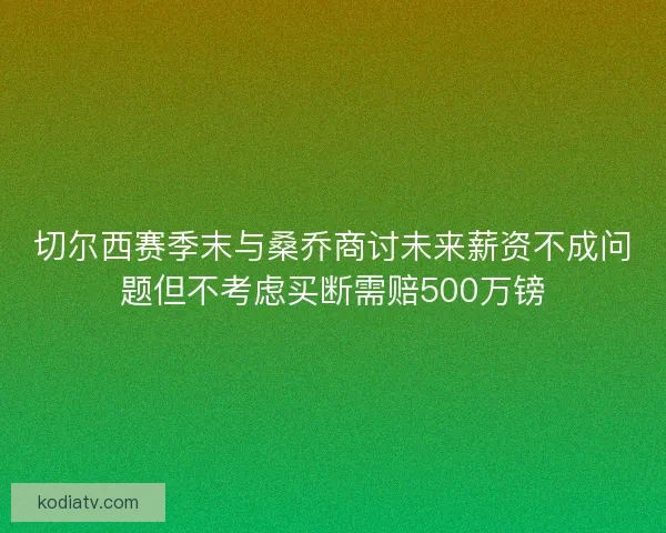 切尔西赛季末与桑乔商讨未来薪资不成问题但不考虑买断需赔500万镑